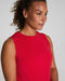 SPANX Activate High Neck Tank in Red at Baseline Social