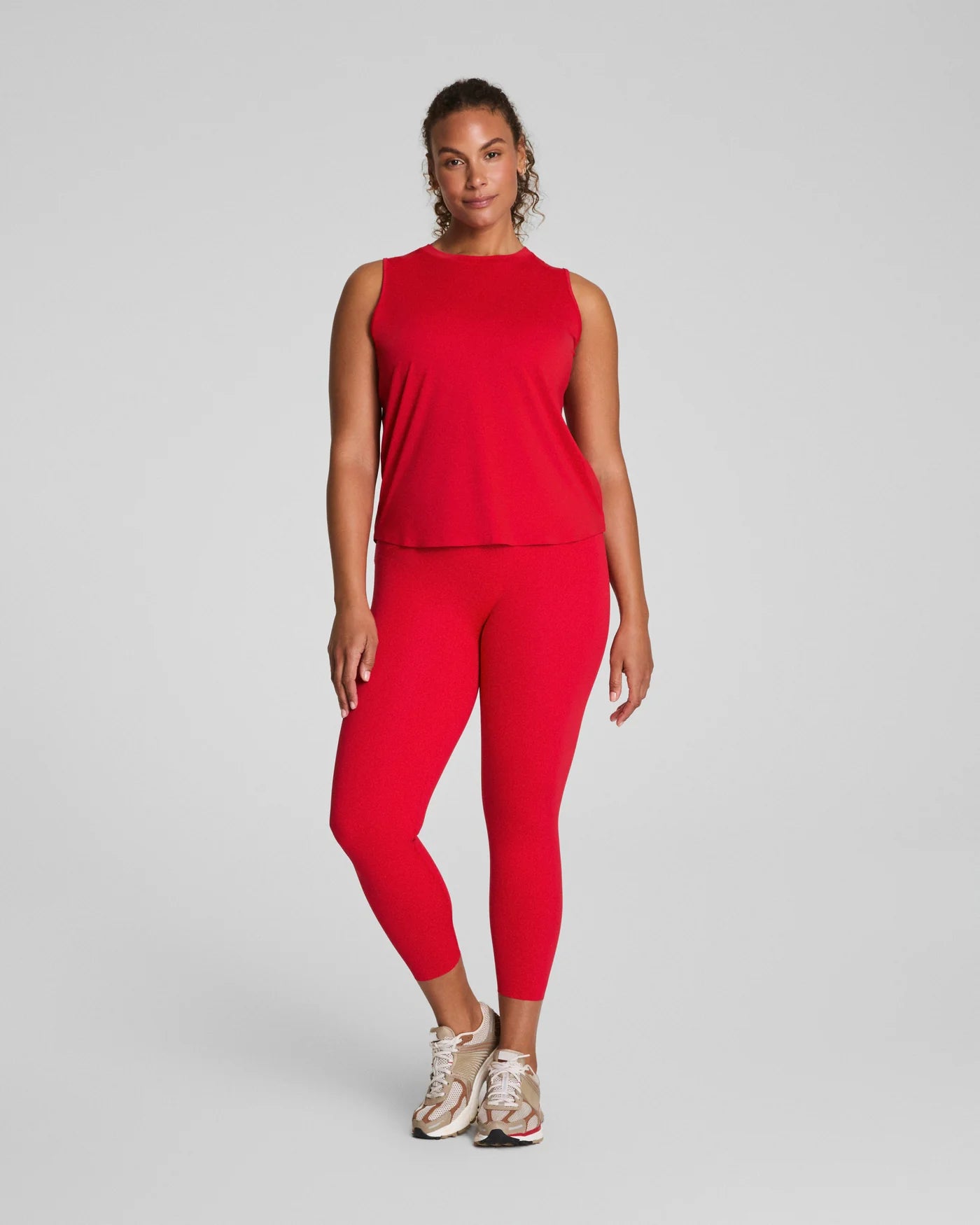 SPANX Activate High Neck Tank in Red at Baseline Social