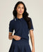Wilson Addison Knit Polo in Classic Navy at Baseline Social