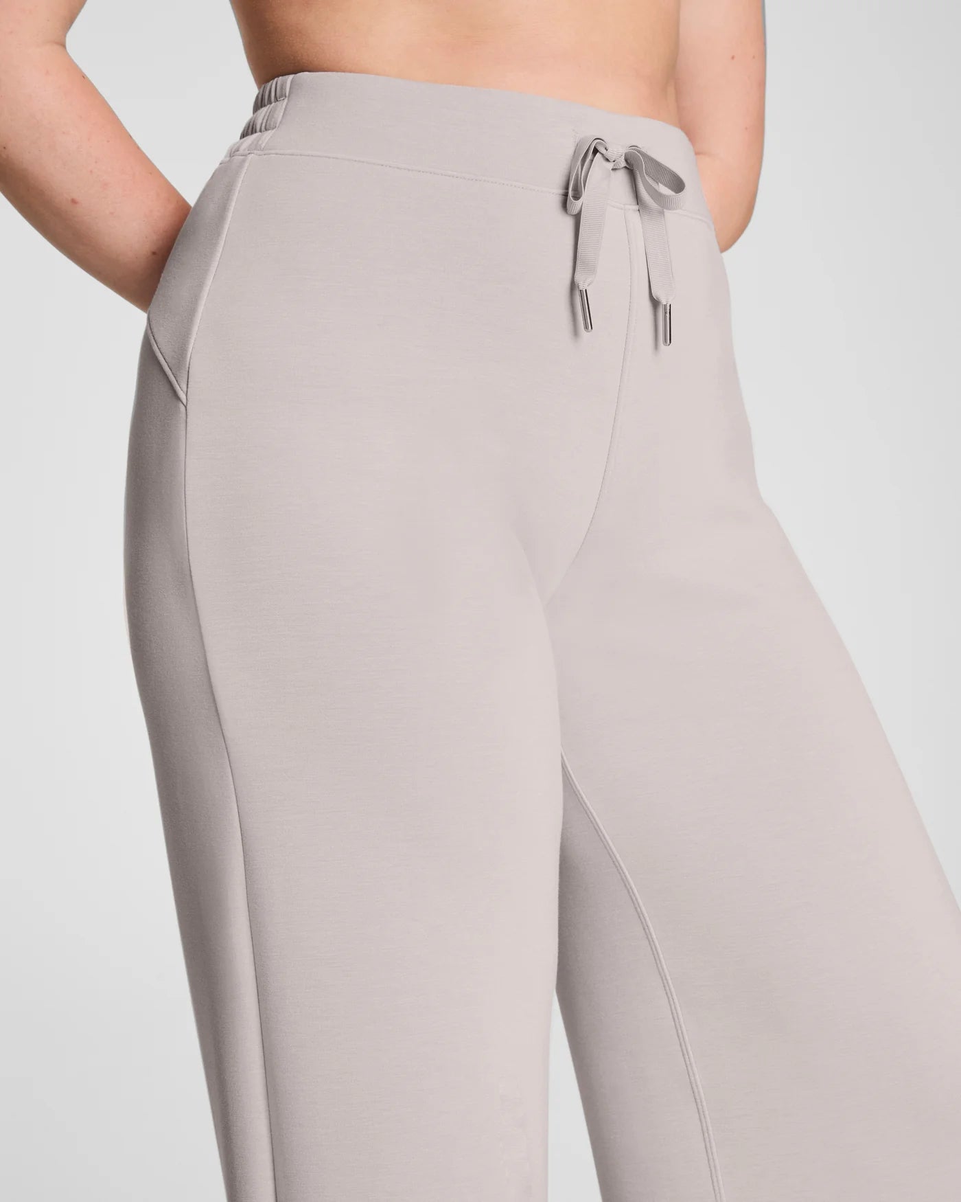SPANX AirEssentials Wide Leg Pant in French Grey at Baseline Social