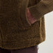 Varley Ardley Zip Through Knit Jacket in Dark Olive