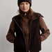 Varley Aspen Gilet Vest in Coffee Bean