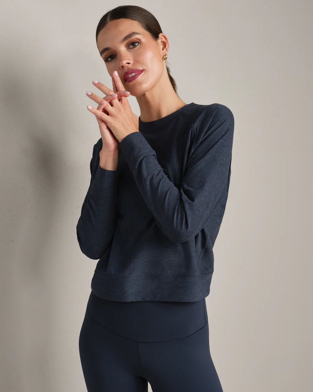 Atmosphere Pullover in Navy Heather - Baseline Social