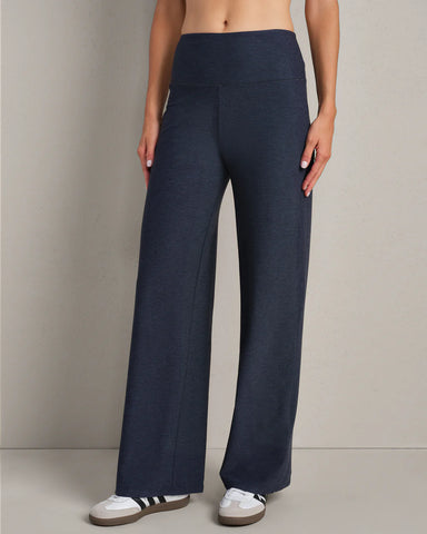 Rhone Atmosphere Wide Leg Pant in Navy Heather at Baseline Social