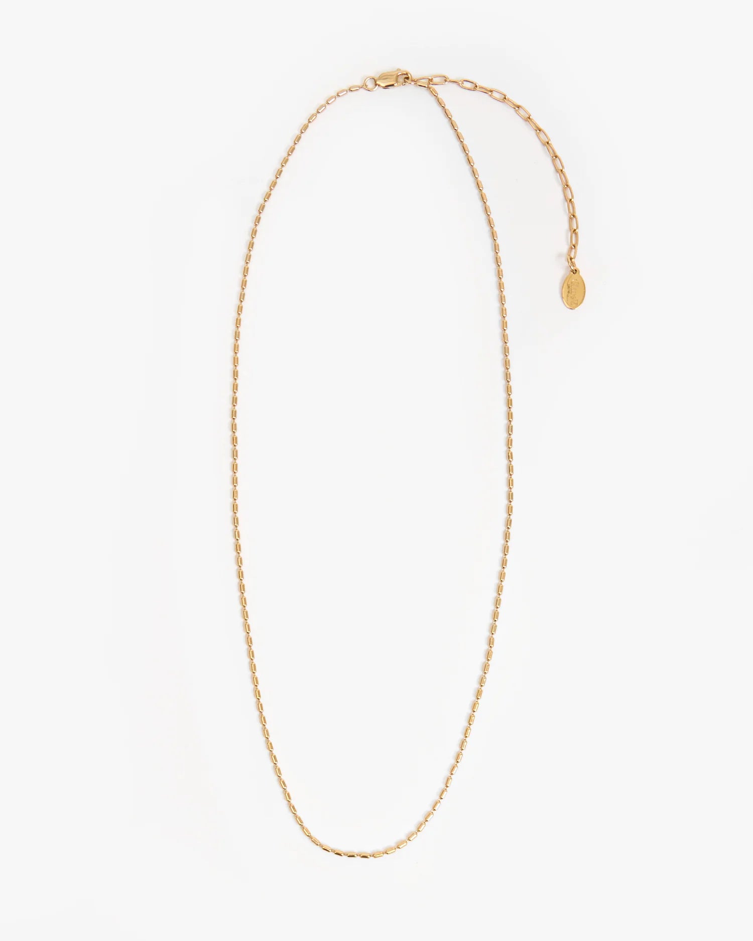 Clare V. Barrel Chain Necklace (18 in) in Gold Vermeil at Baseline Social