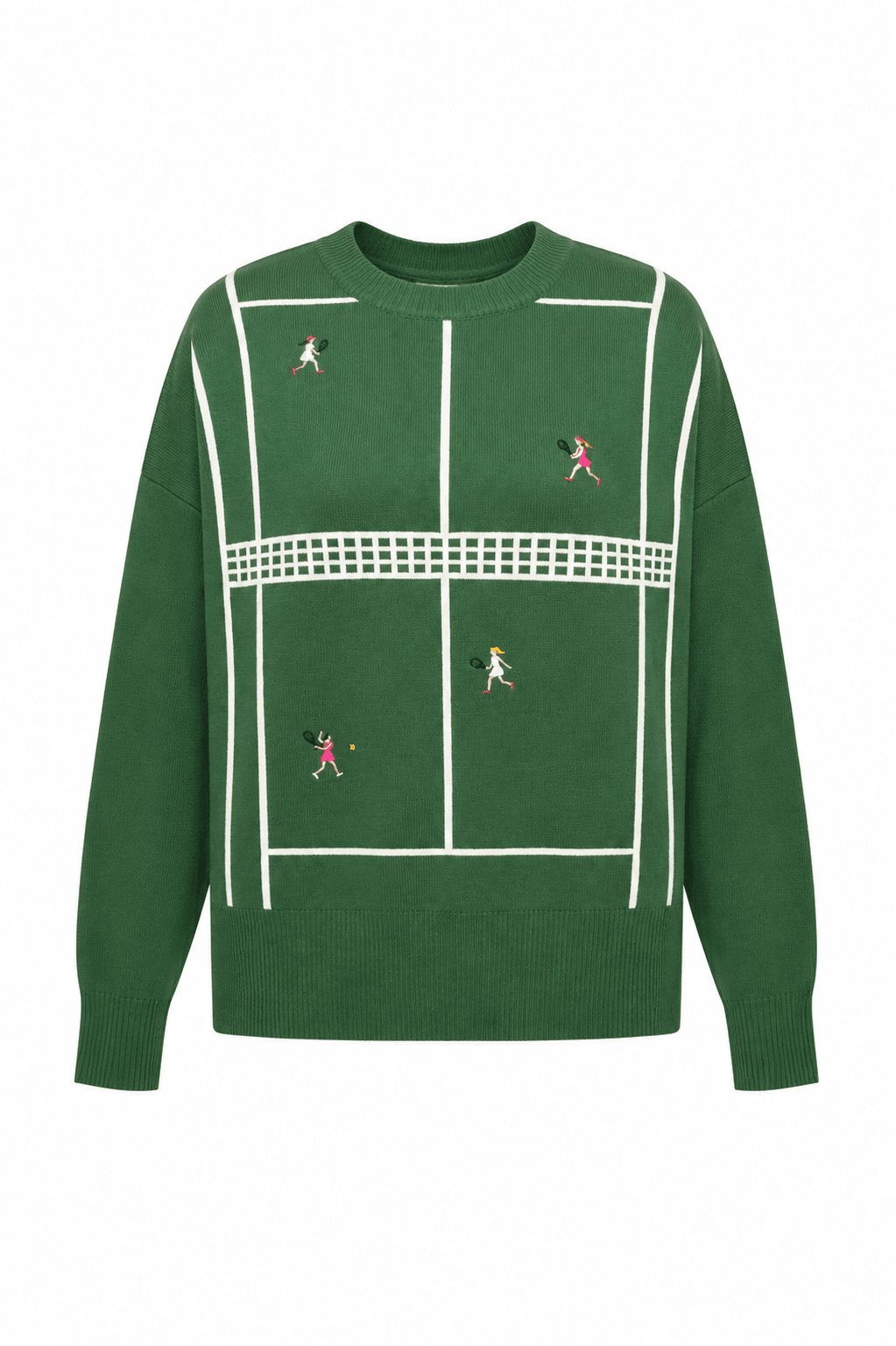 Callie Sweater in Rally Green Tennis