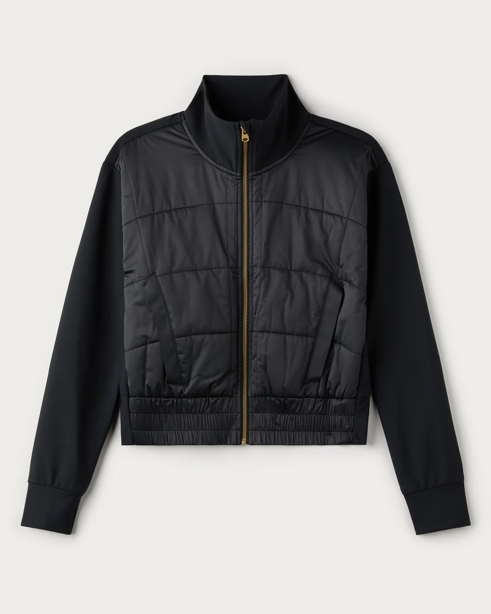 Chalet Quilted Jacket in Pure Black - Baseline Social