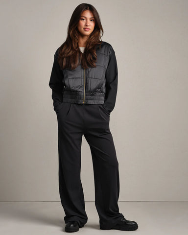 Rhone Chalet Quilted Jacket in Pure Black at Baseline Social