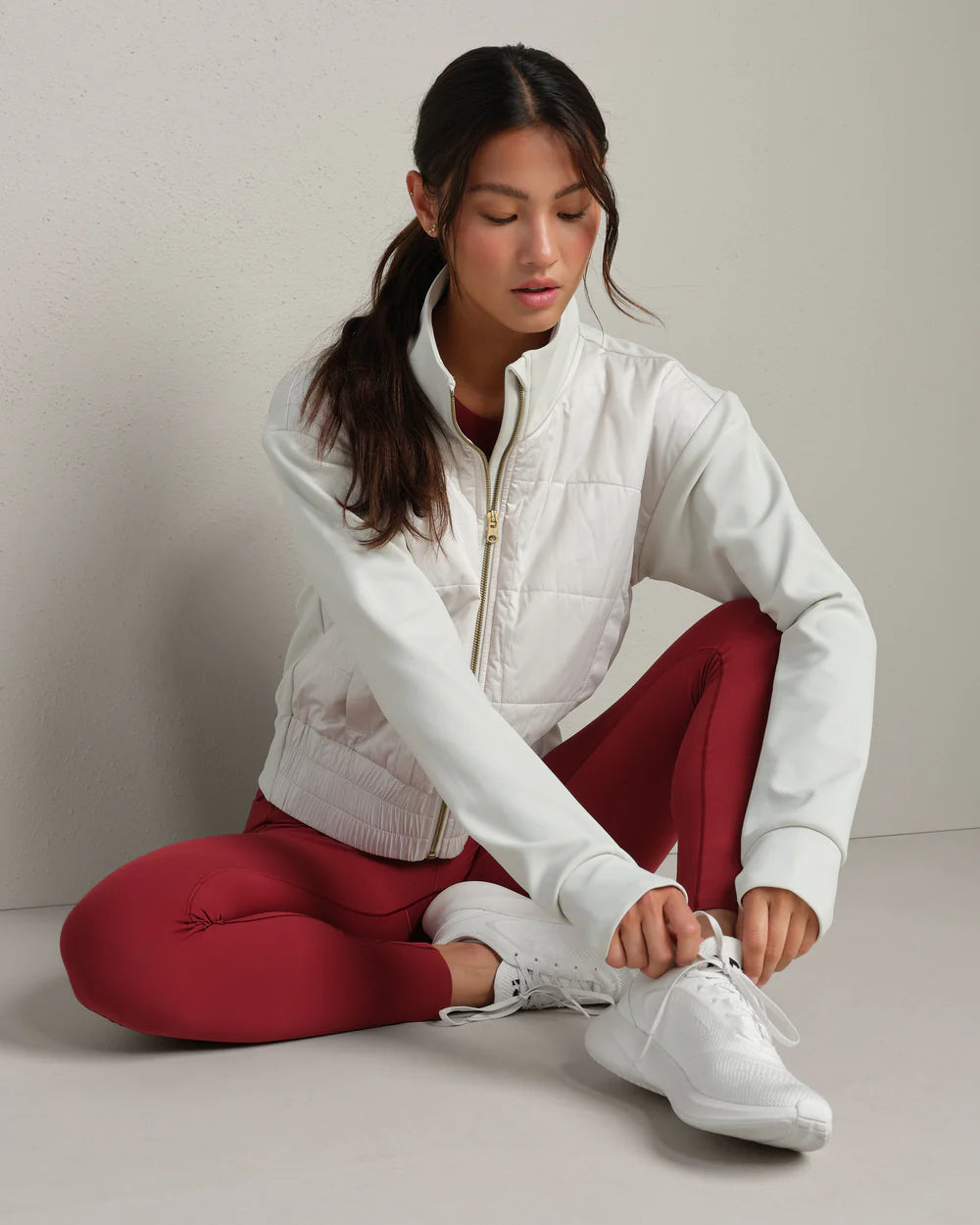 Rhone Chalet Quilted Jacket in Salt at Baseline Social