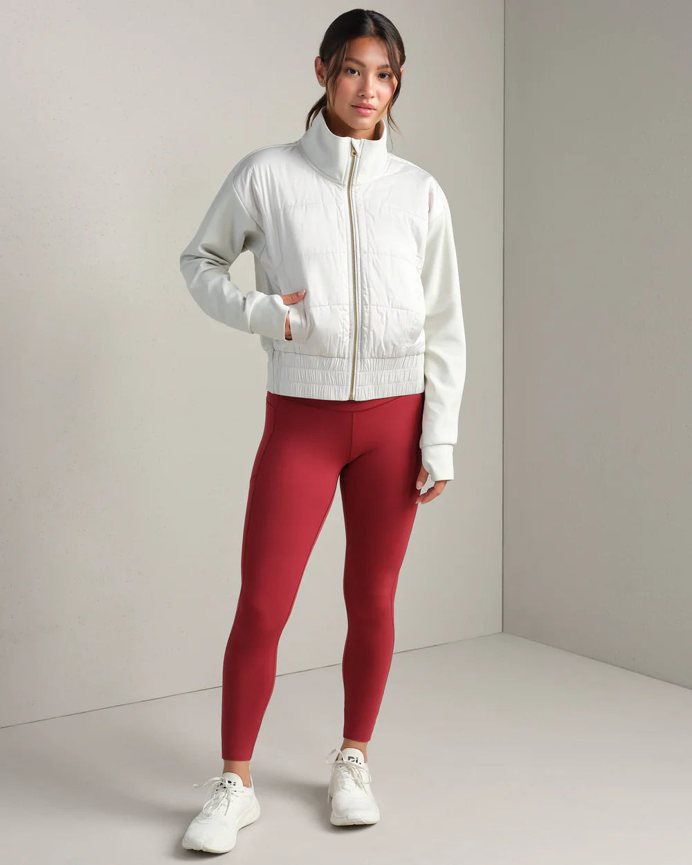 Rhone Chalet Quilted Jacket in Salt at Baseline Social
