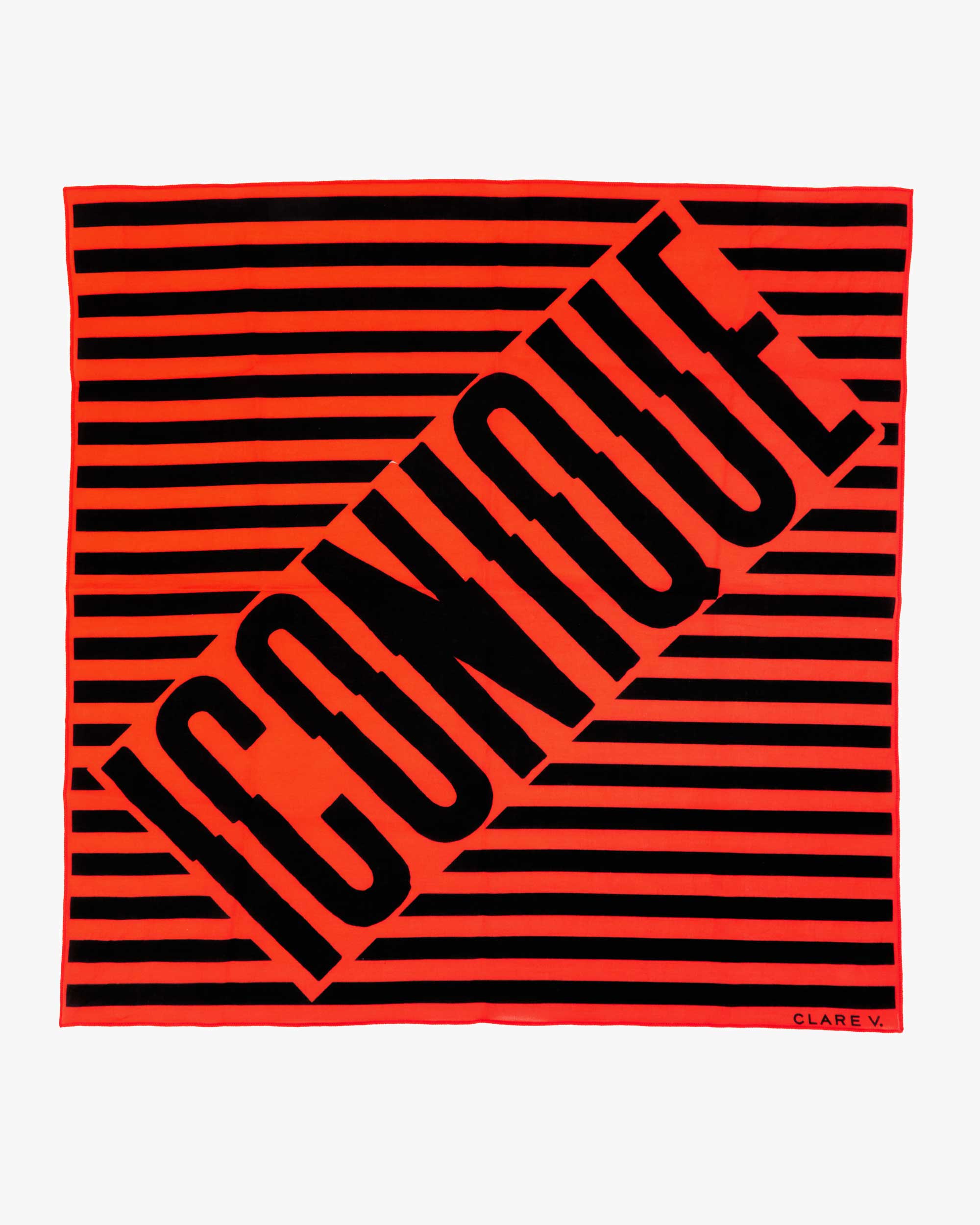 "Iconique" Bandana in Black/Poppy - Baseline Social
