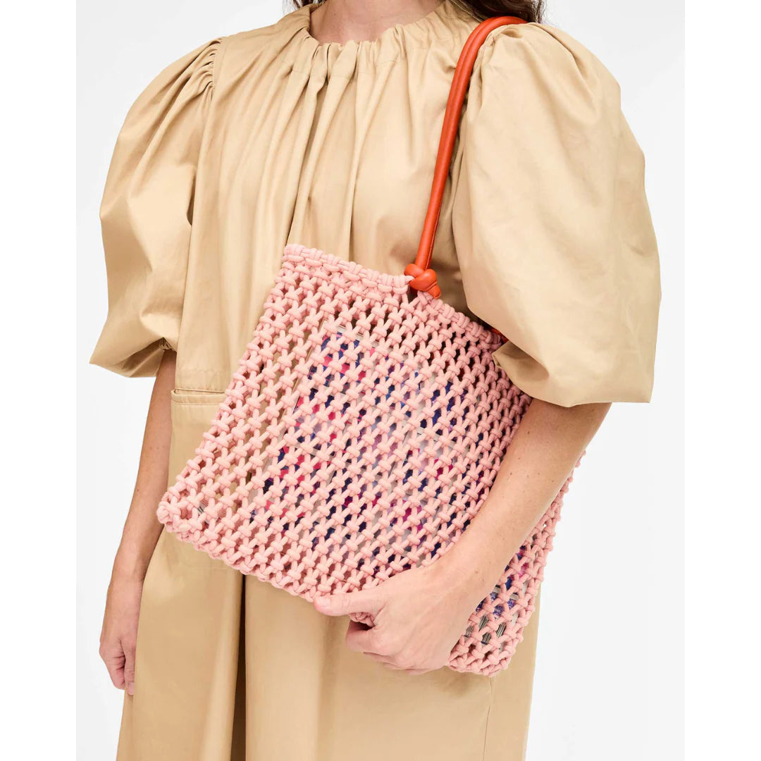 Clare V. Sandy Tote in Blush at Baseline Social