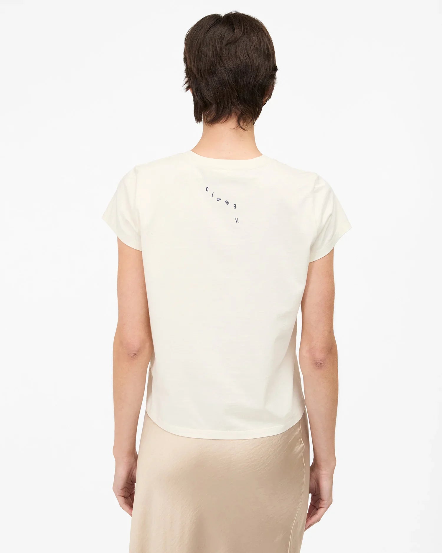 Classic Tee in Cream "C'est la Vie"