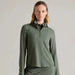 Rhone Course to Court 1/4 Zip in Olive Shadow