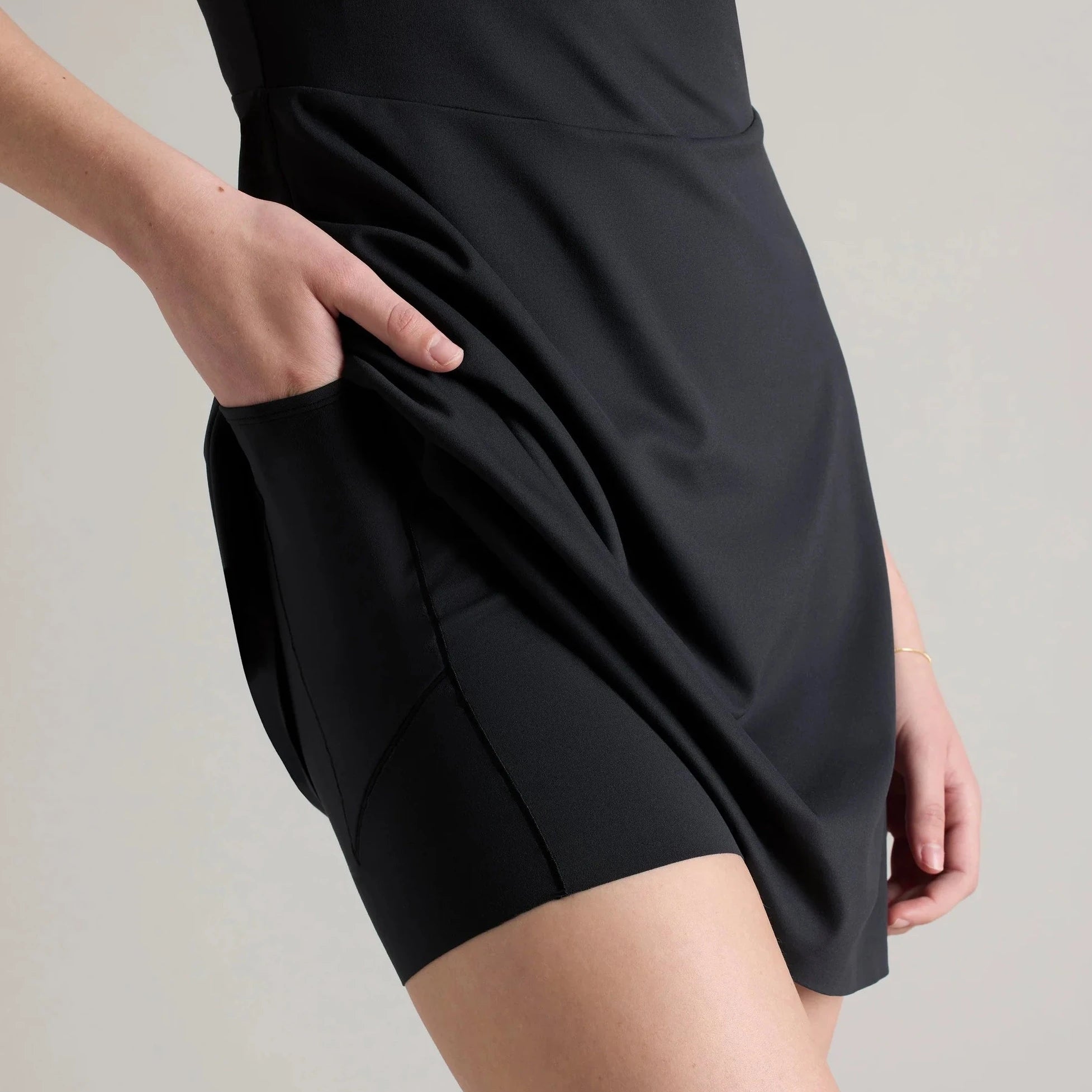 Course to Court Sport Dress in Black