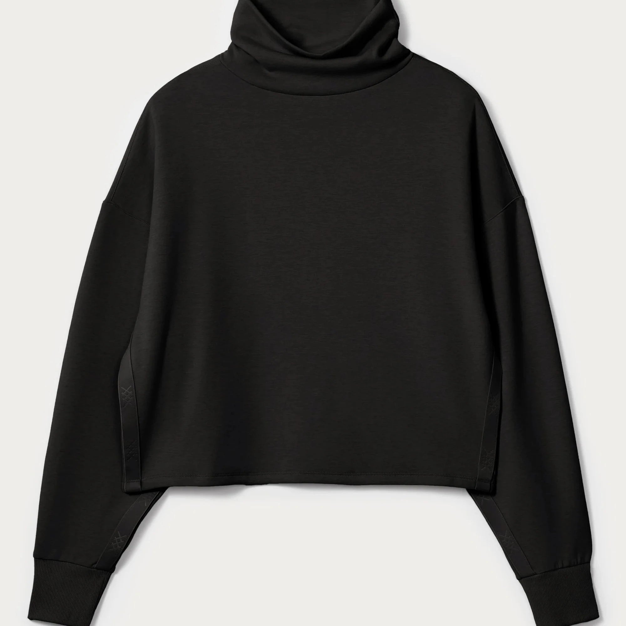 Rhone DreamGlow Mock Neck Sweatshirt in Black