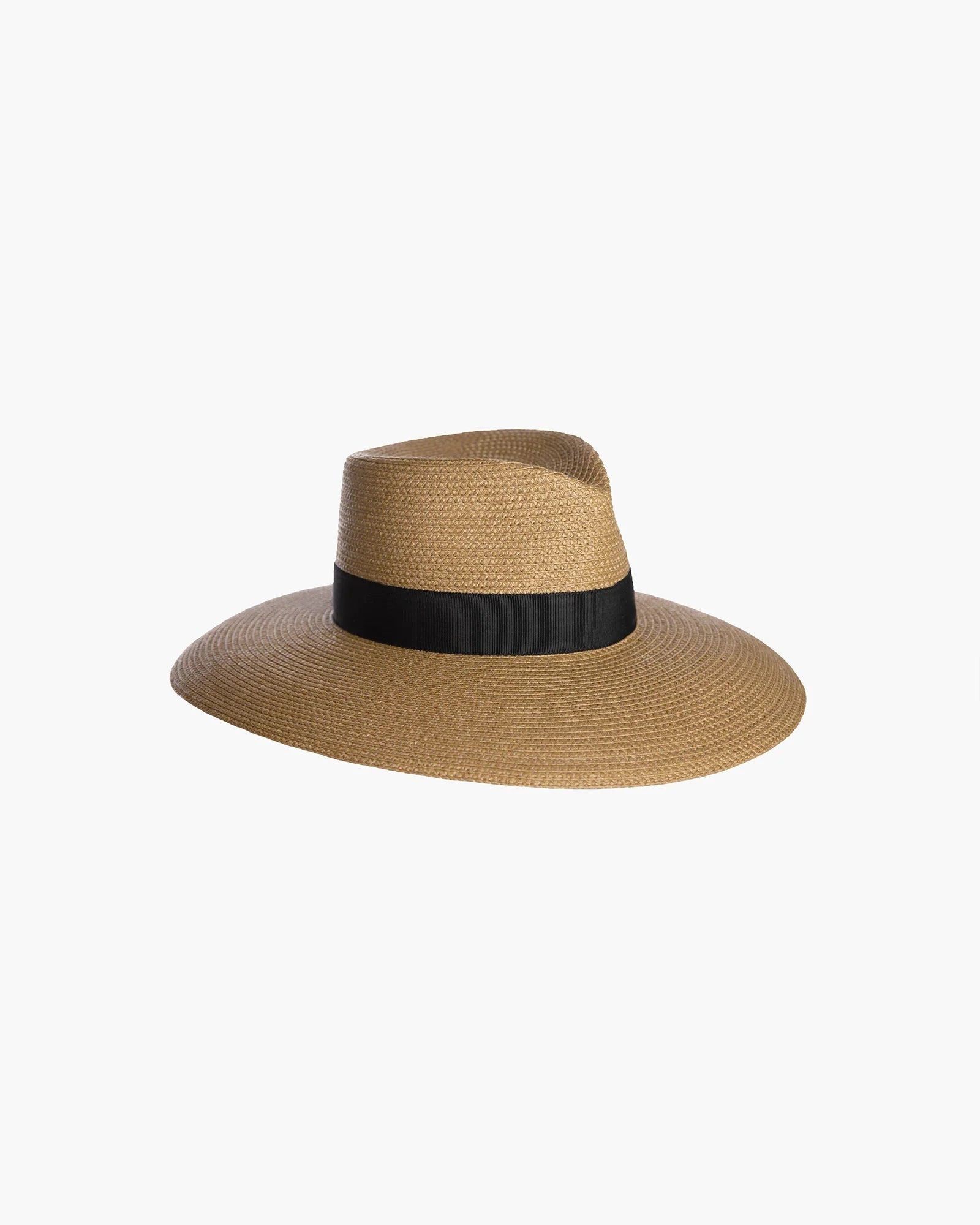 Daphne Fedora Hat in Natural/Black