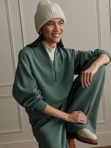 Varley Davidson Sweatshirt in Dark Forest at Baseline Social