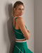 Rhone DoubleTake Layer Bra in Emerald Green at Baseline Social