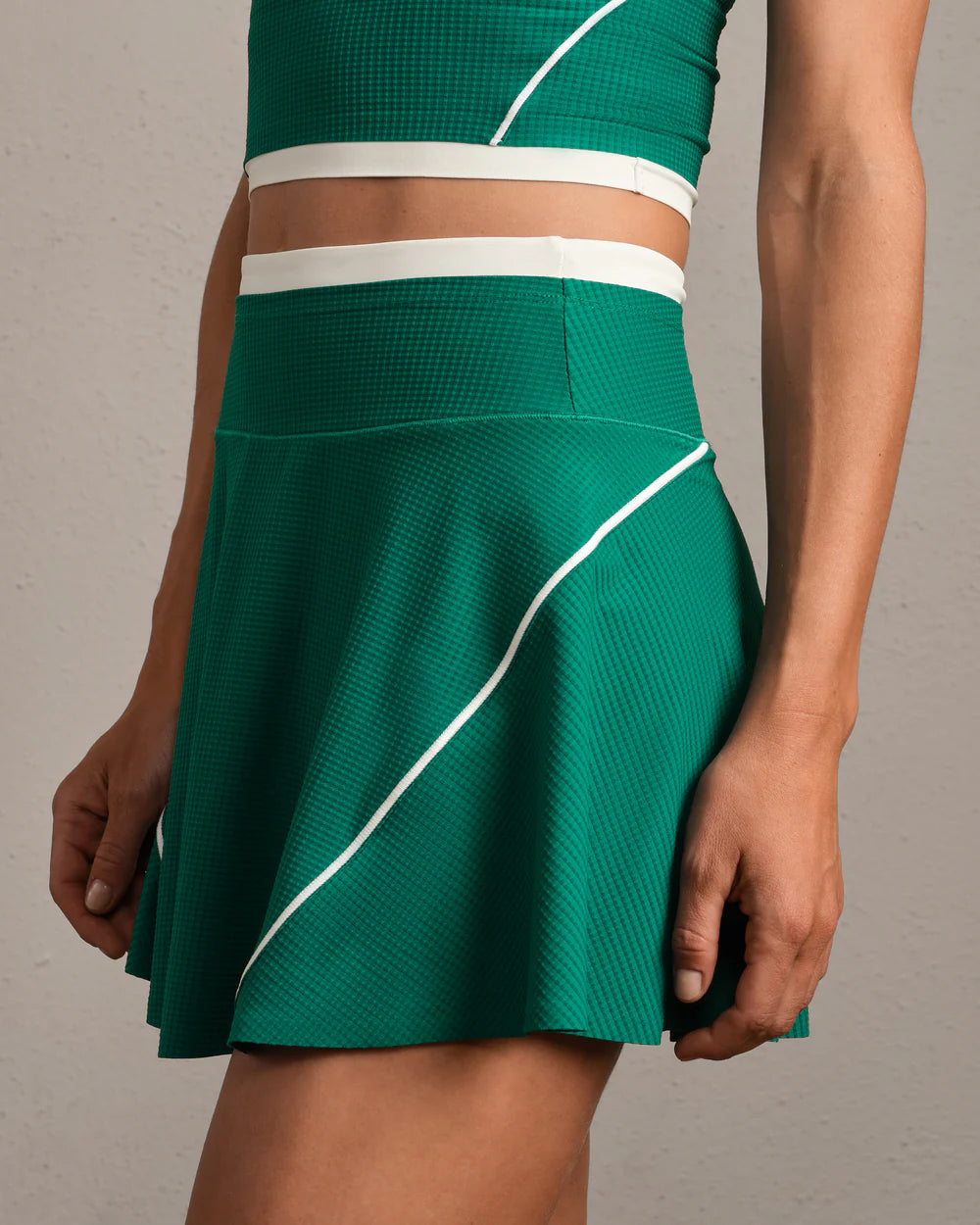 Rhone DoubleTake Skort in Emerald Green at Baseline Social