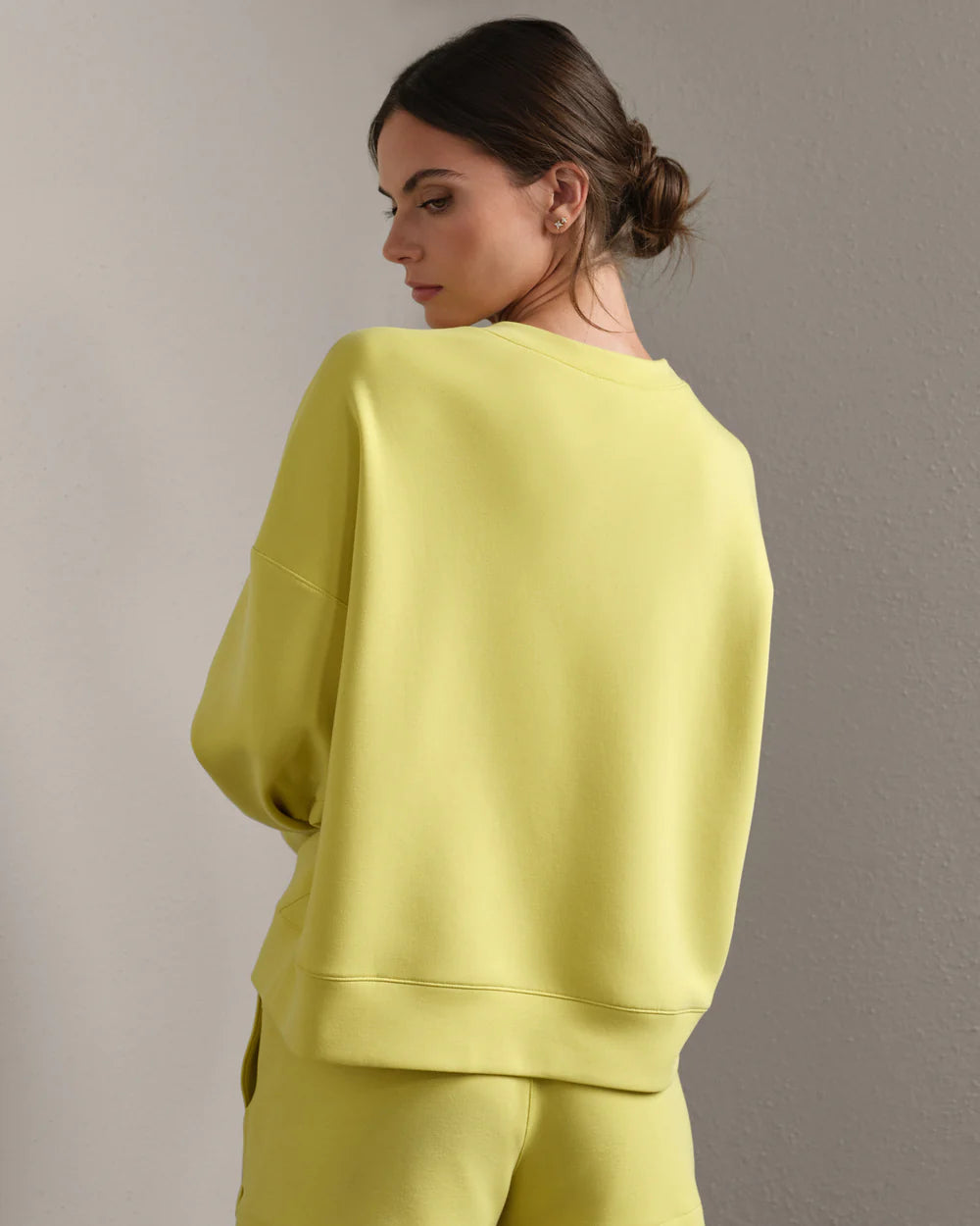 DreamGlow Crew Neck in Citron Green - Baseline Social