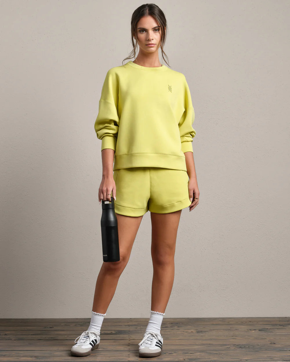 DreamGlow Crew Neck in Citron Green - Baseline Social