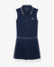 Lacoste Ultra Dry Tennis Heritage Dress in Navy Blue/White at Baseline Social