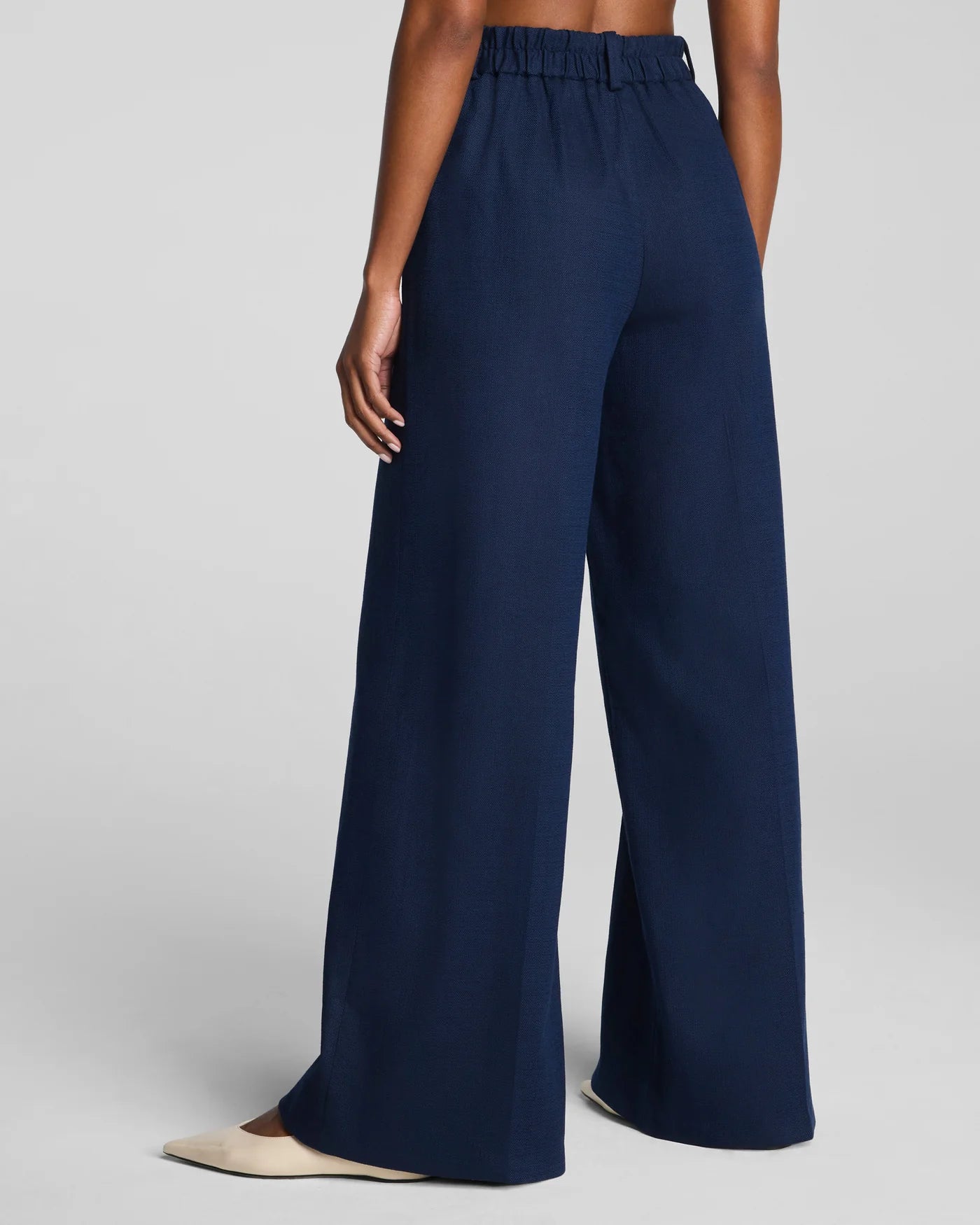 Spanx EasyBreezy Linen Super Wide Leg Pant in Timeless Navy at Baseline Social