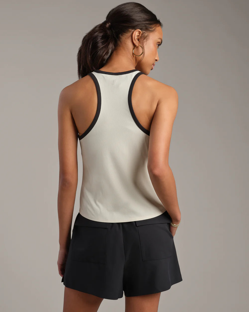 Easy Rib Tank in Ivory - Baseline Social