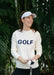 Ellsworth+Ivey Classic Golf Crewneck in Navy/Ivory at Baseline Social