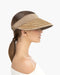 Eric Javits Kokomo Straw Visor in Natural at Baseline Social