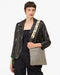 Clare V. Adjustable Crossbody Strap in Natural w/ Black Ciao at Baseline Social