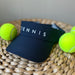 Baseline Social "Tennis" Visor in Navy Blue and White