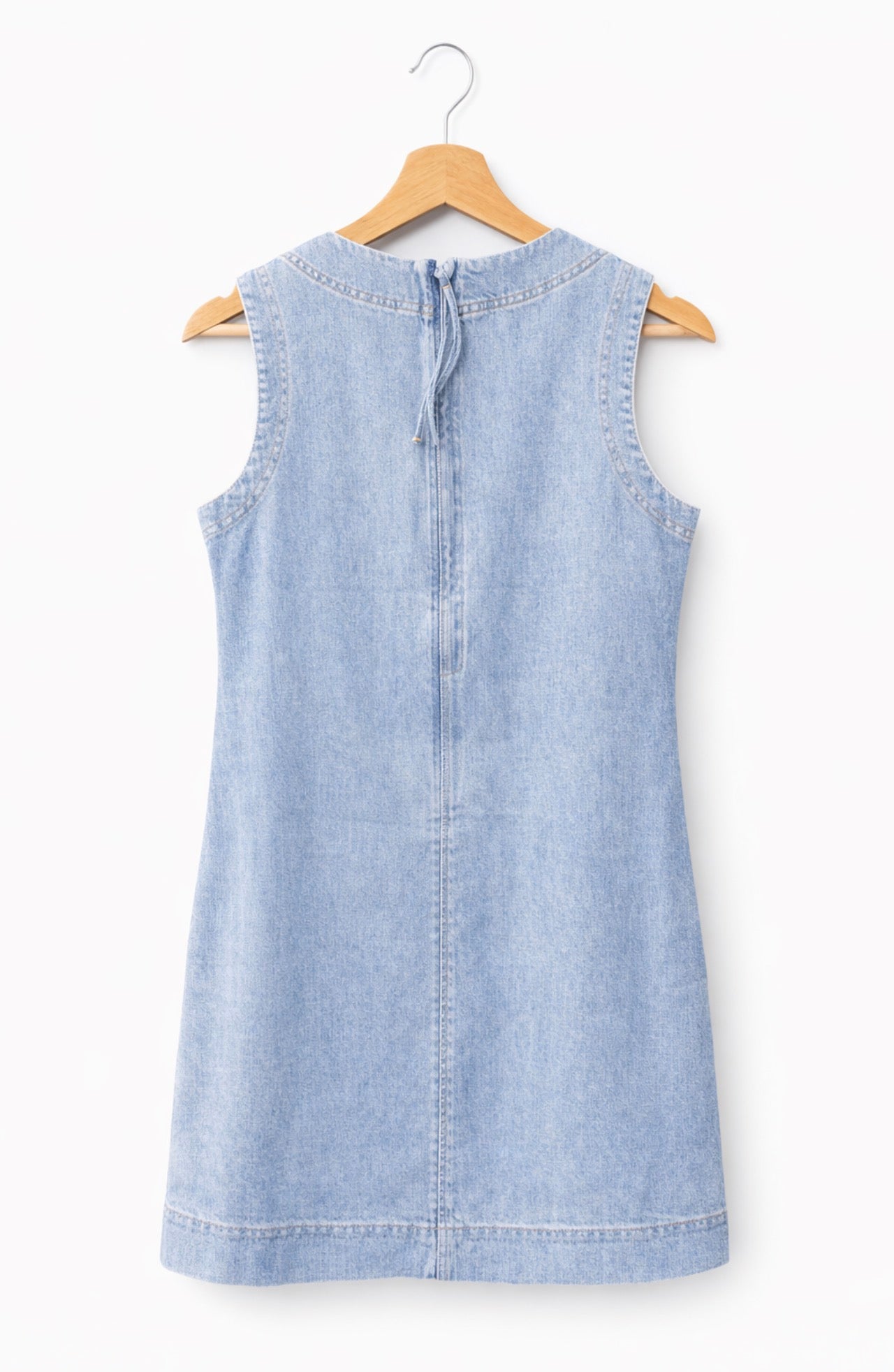 Spanx Lightweight Denim Mini Tank Dress in Seaside Blue at Baseline Social