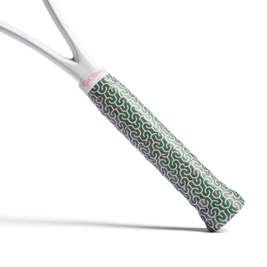 Racket Overgrip in Grand Slam Geo (Forest/Blush) - Baseline Social