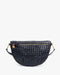 Clare V. Grande Fanny in Twilight Navy Diagonal Woven at Baseline Social