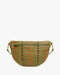 Clare V. Grande Fanny in Olive Multi Woven Checker w/ Stripes at Baseline Social