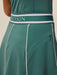 Greyson Phoenix Luxe Flare Skirt in Marsh Green at Baseline Social