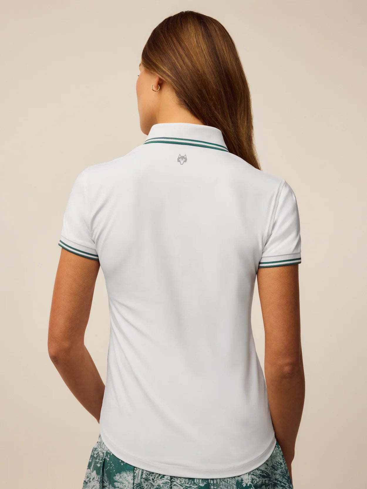 Greyson Scarlett Luxe Short Sleeve Polo in Arctic at Baseline Social