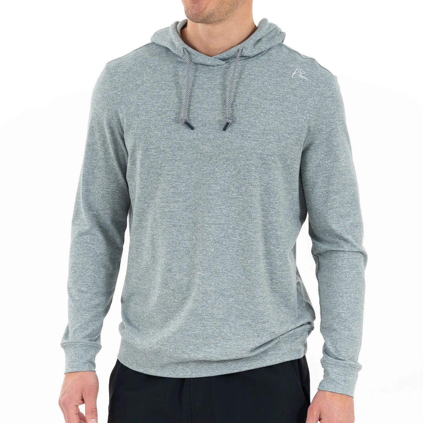 Hesi Performance Hoodie in Heather Jungle Green