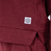 Rhoback Tempo Performance Hoodie in Red Card Red/Merlot Heather at Baseline Social
