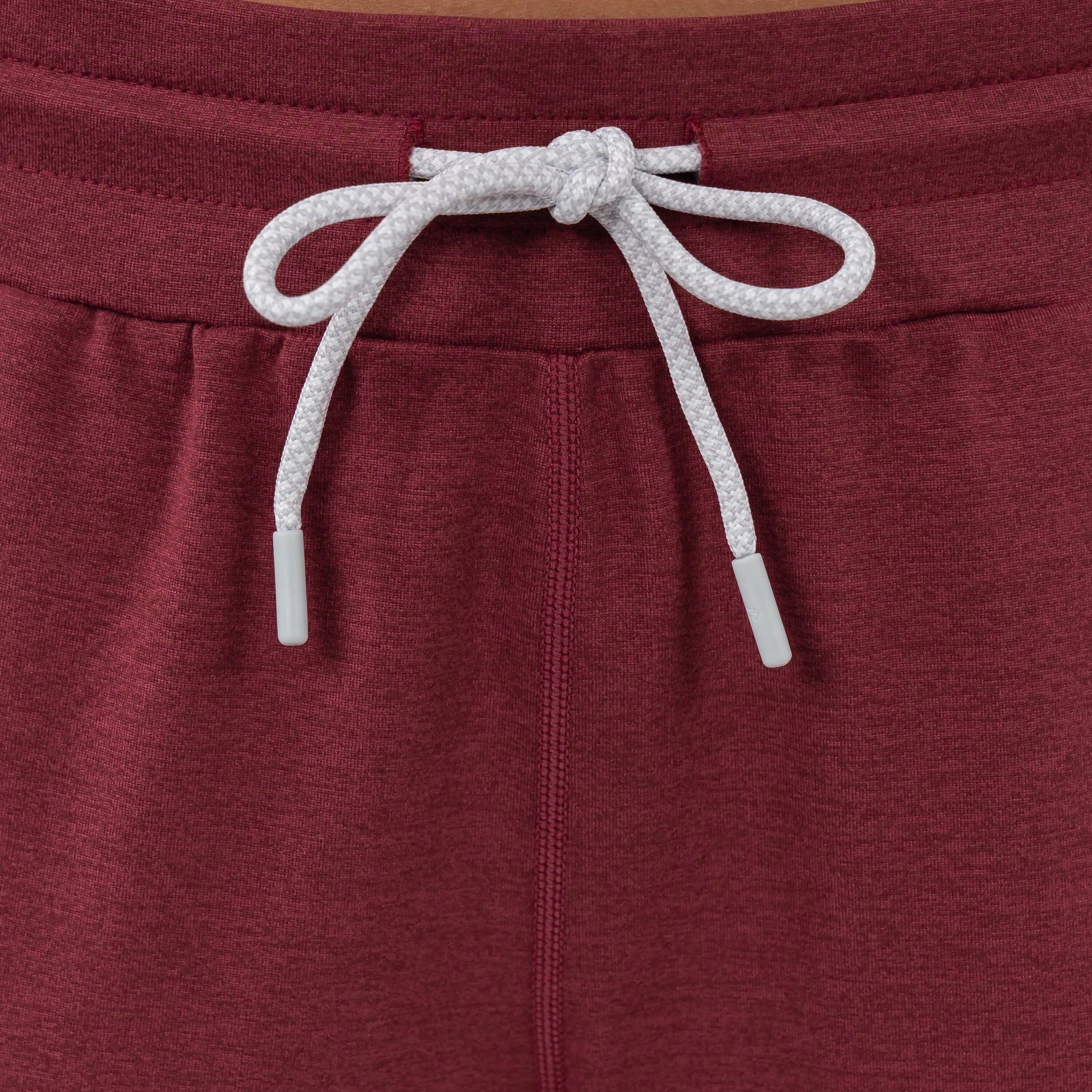 Rhoback Tempo Performance Joggers in Red Card Red/Merlot Heather at Baseline Social
