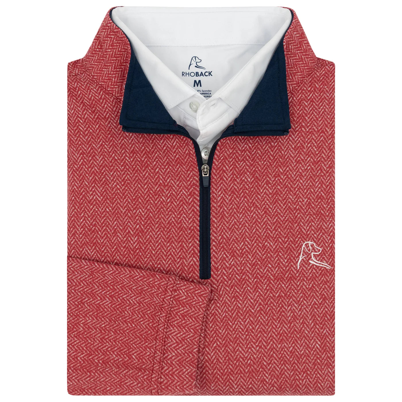 Performance Q-Zip in Herringbone Jacquard - Baseline Social