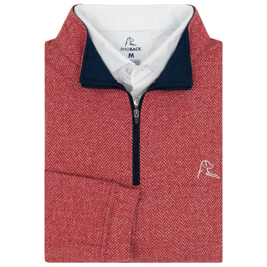 Performance Q-Zip in Herringbone Jacquard - Baseline Social