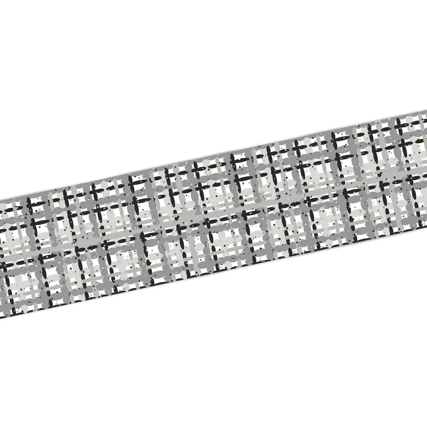 Racket Overgrip in Topspin Tweed (Black/White/Granite) - Baseline Social