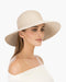 Eric Javits Hampton Straw Packable Hat in Cream at Baseline Social