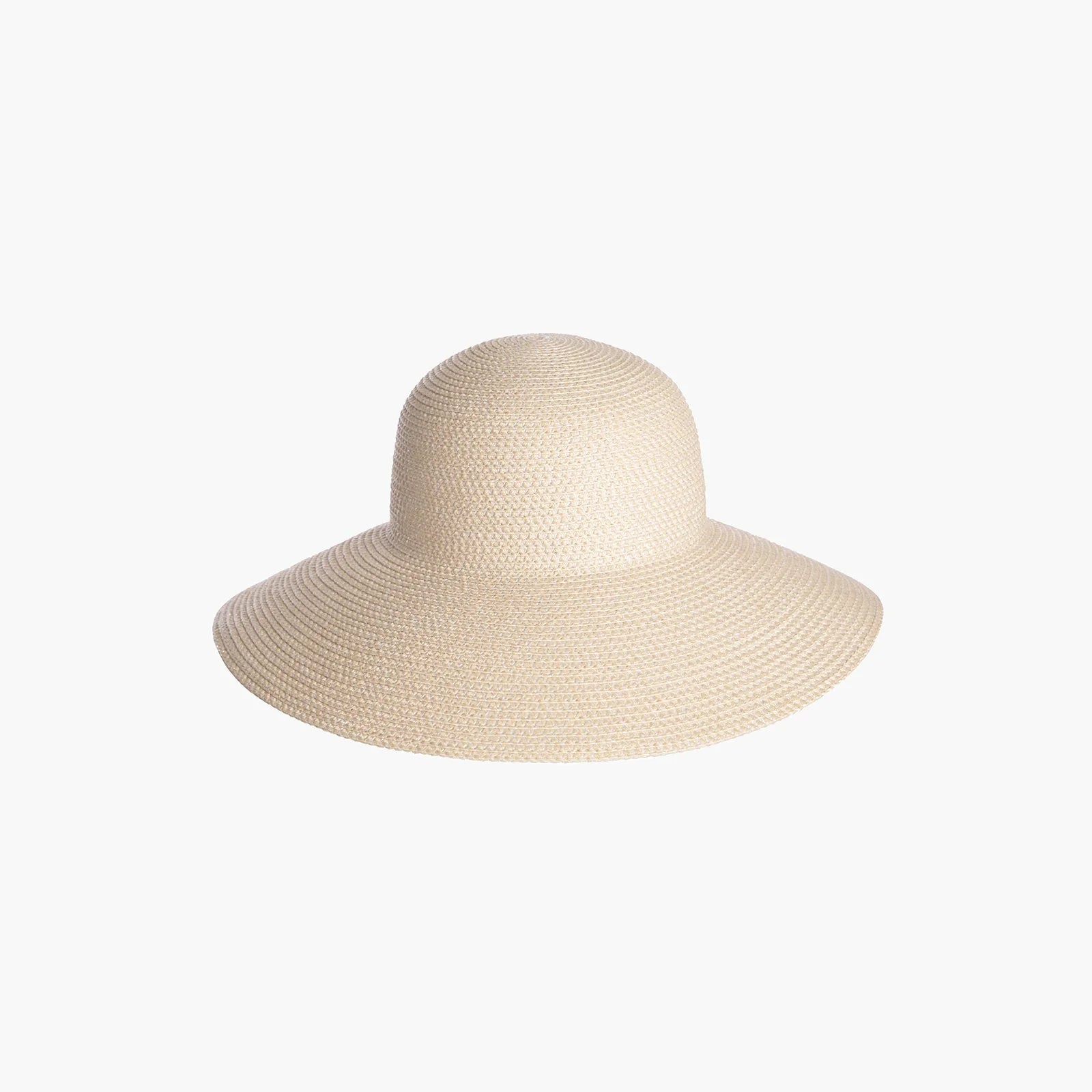 Eric Javits Hampton Straw Packable Hat in Cream at Baseline Social