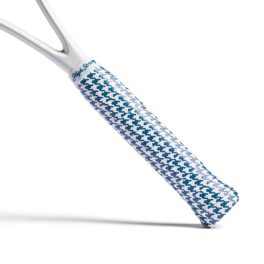 Racket Overgrip in HighStrung Houndstooth (Deep Ocean) - Baseline Social