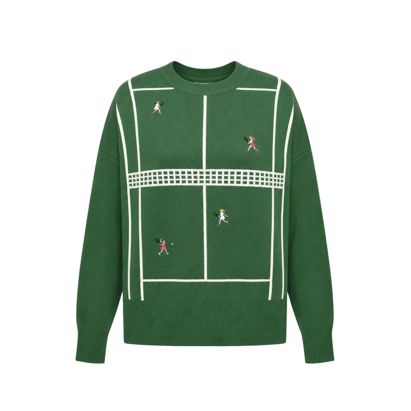 Callie Sweater Rally Green Tennis