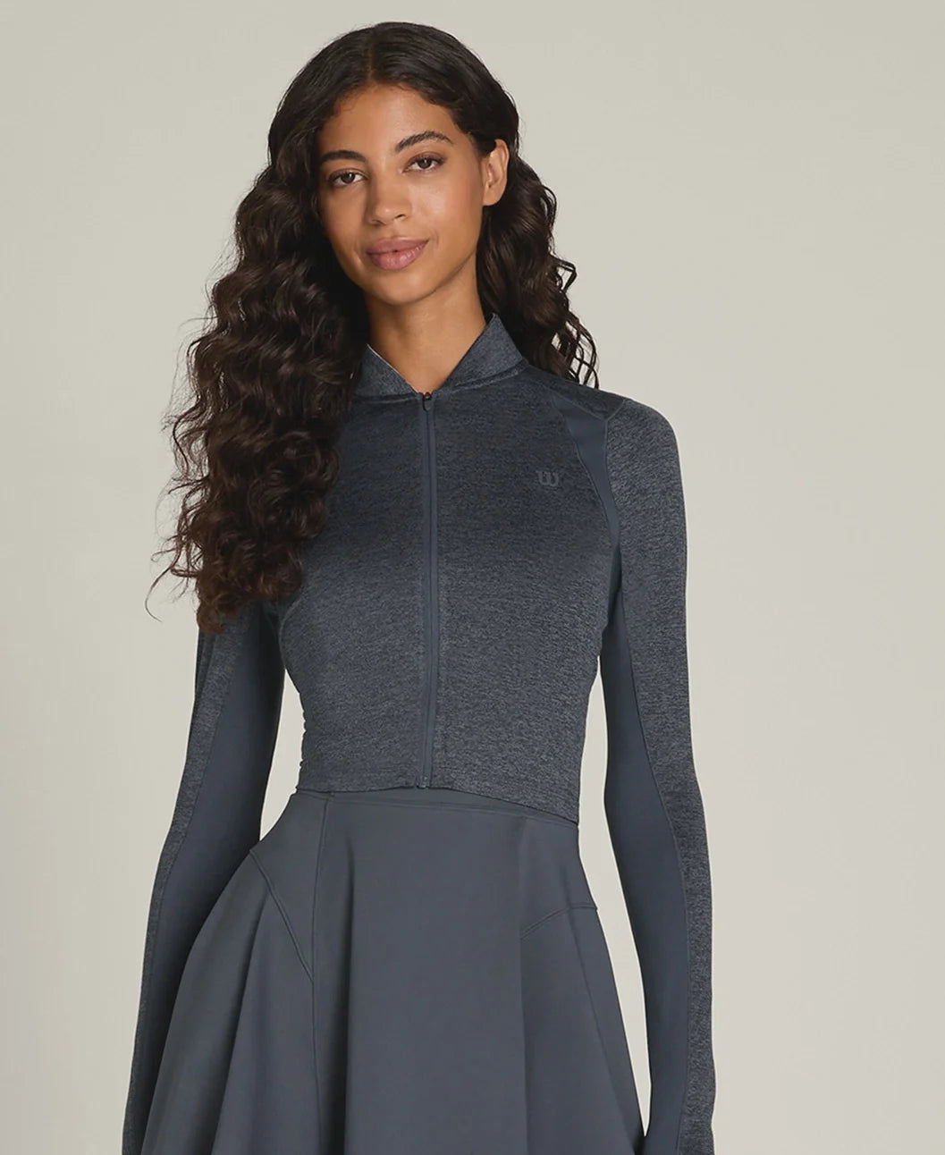 All Day Full Zip Jacket in Dusk Blue